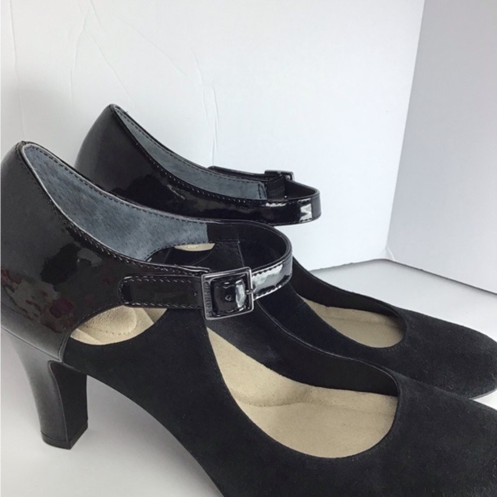 GIANI BERNINI Mary Jane Memory Foam upper Leather & manmade balance material 10M